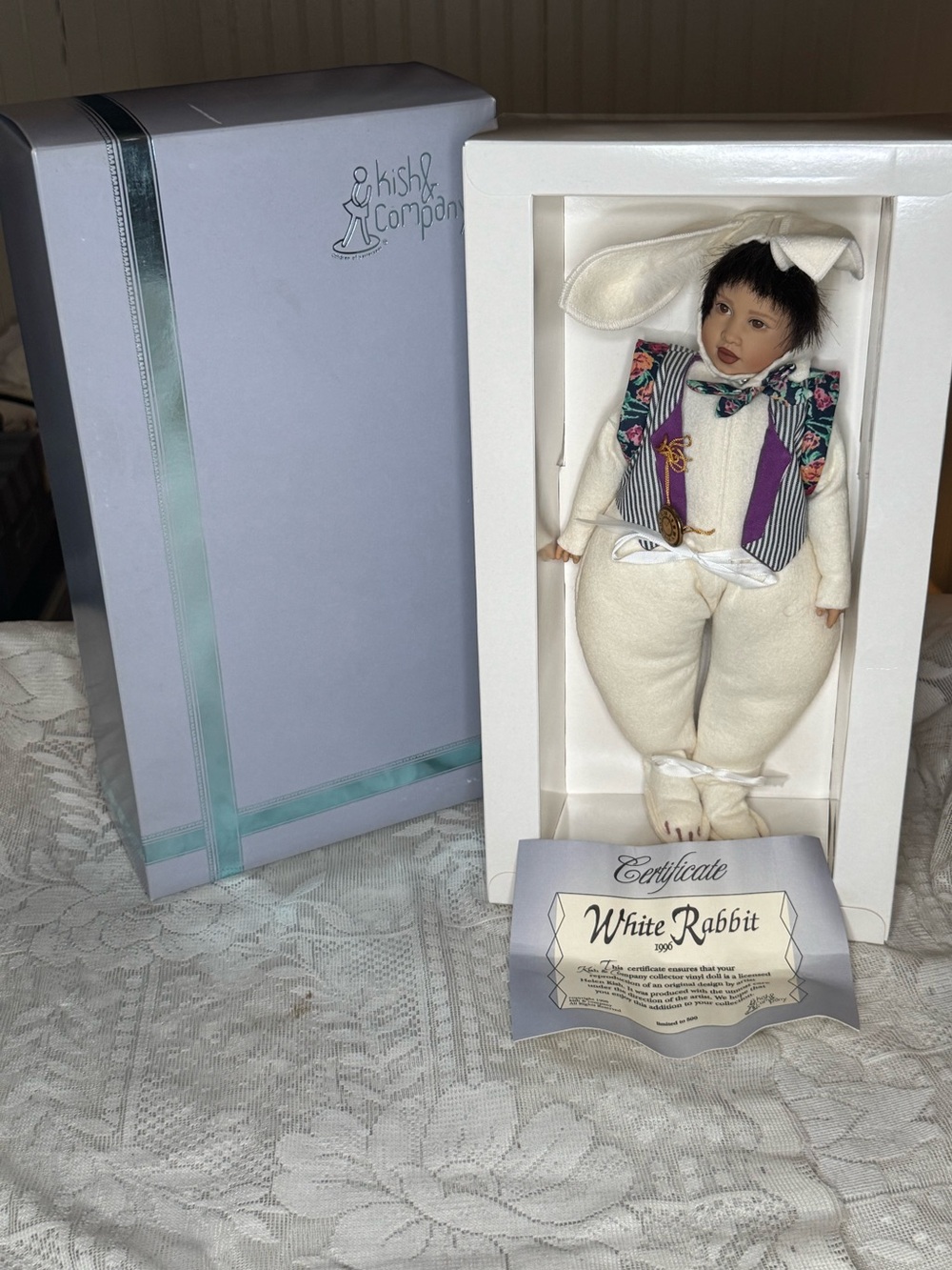Helen Kish The White Rabbit Vinyl 12" Doll Limited Edition Kish & Company LE500